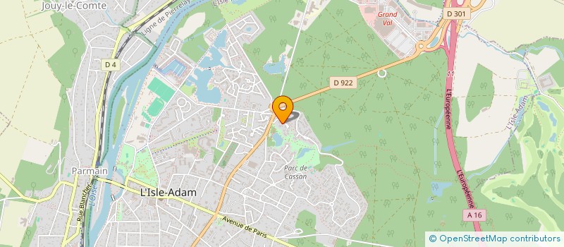 localisation de l'entreprise TECHNOFOLLOW  L'ISLE-ADAM