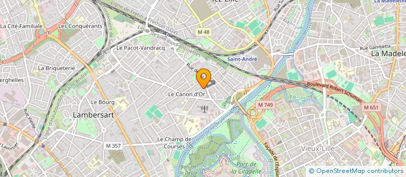 localisation de l'entreprise TECHNOLANGUES à LAMBERSART
