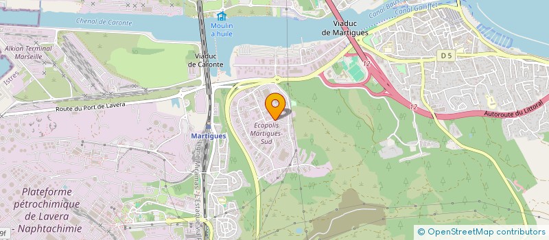 localisation de l'entreprise TECHNOLOGIE ANTI CORROSION  MARTIGUES