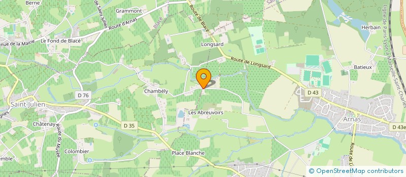 localisation de l'entreprise TECHNOLOGIE INDUSTRIE LOGISTIQUE ET TRANSPORTS à ARNAS