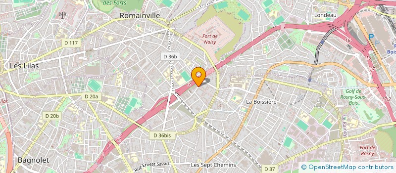 localisation de l'entreprise TECHNOLOGIE SERVICE à ROMAINVILLE