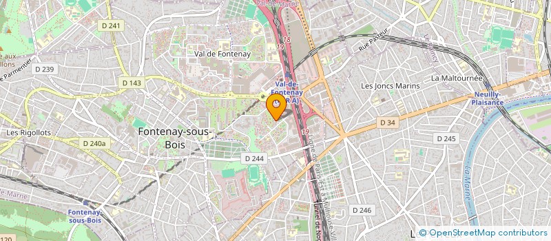 localisation de l'entreprise TECHNOLOGIES BLEUES à FONTENAY-SOUS-BOIS