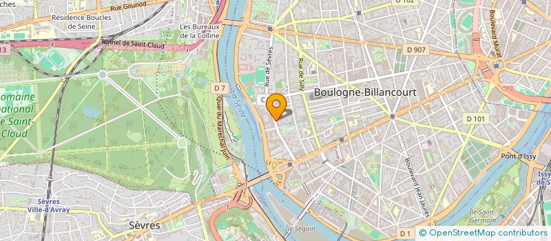 localisation de l'entreprise TECHNOLOGIES CONCEPTS REALISATIONS à BOULOGNE-BILLANCOURT