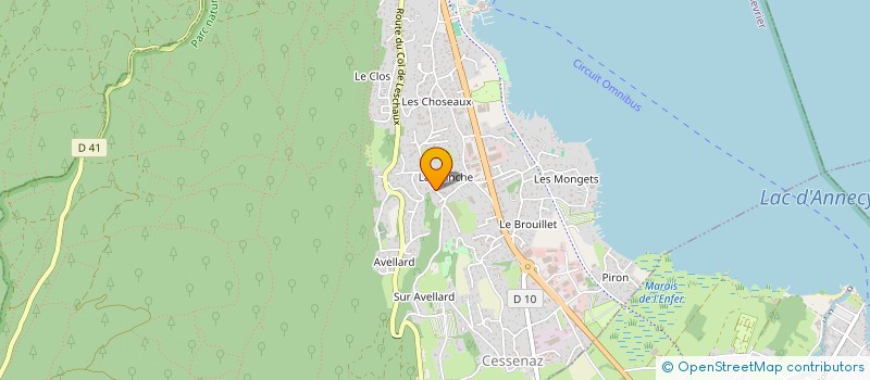 localisation de l'entreprise TECHNOLOGIES MECANO-VIBRATOIRES DE SAVOIE  SEVRIER