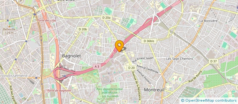 localisation de l'entreprise TECHNOMETAL INDUSTRIES à MONTREUIL