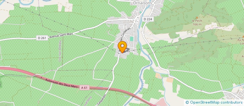 localisation de l'entreprise TECHNONATURE à ORNAISONS