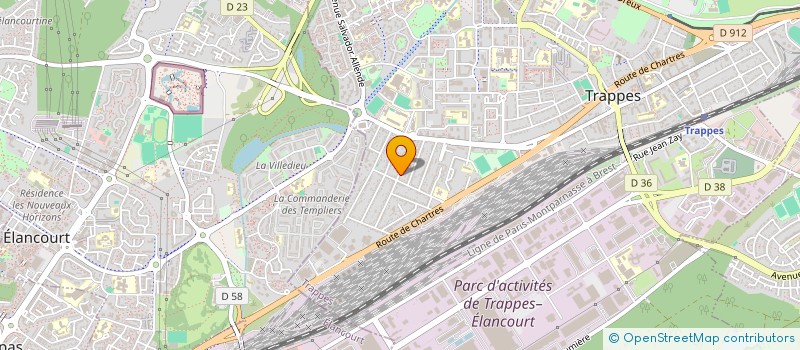 localisation de l'entreprise TECHNONET  TRAPPES