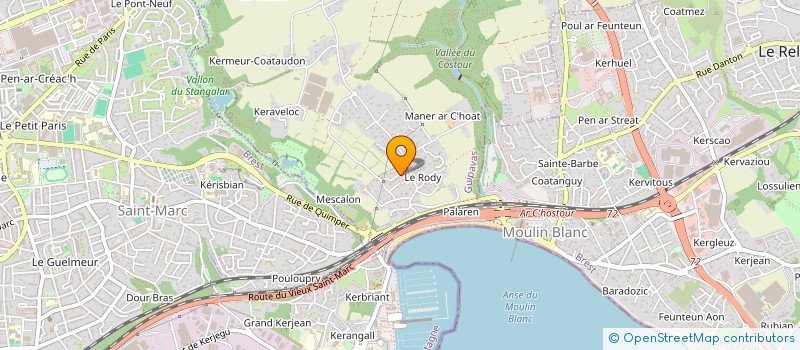 localisation de l'entreprise TECHNOPAR  GUIPAVAS