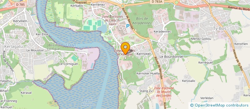 localisation de l'entreprise TECHNOPOLE QUIMPER CORNOUAILLE à QUIMPER