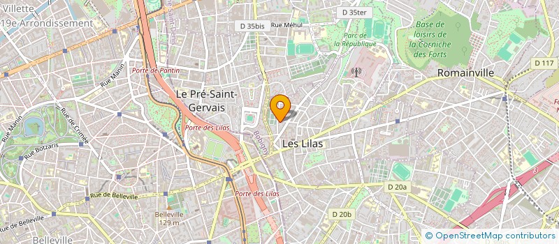 localisation de l'entreprise TECHNOR à LES LILAS