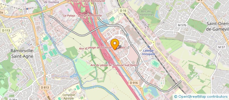 localisation de l'entreprise TECHNOSANTE TOULOUSE  LABEGE