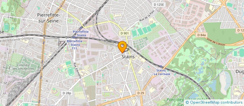 localisation de l'entreprise TECHNOSOFT à STAINS