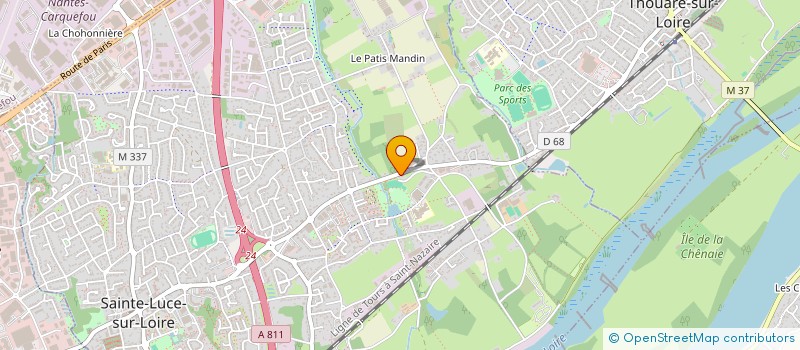 localisation de l'entreprise TECHNOSTOR-LJM  SAINTE-LUCE-SUR-LOIRE