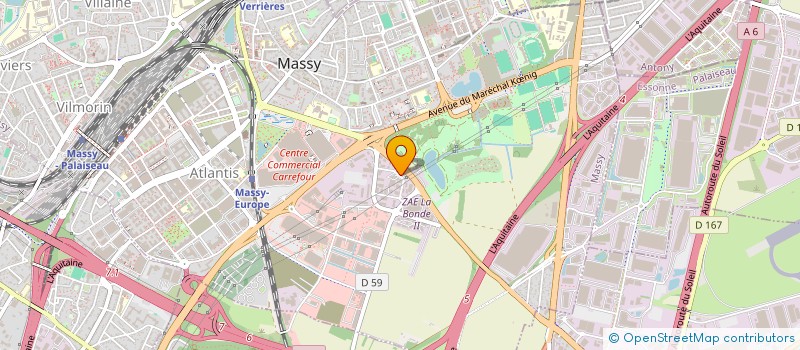 localisation de l'entreprise TECHNOTEC à MASSY