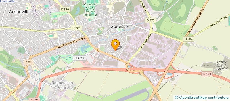 localisation de l'entreprise TECHNOTEL à GONESSE