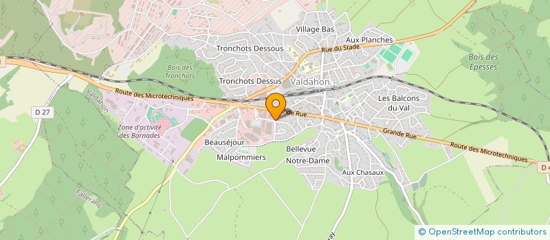 localisation de l'entreprise TECHNOTIME MICROTECHNIQUE à VALDAHON