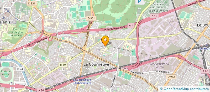 localisation de l'entreprise TECHNOTRADE FRANCE à LA COURNEUVE