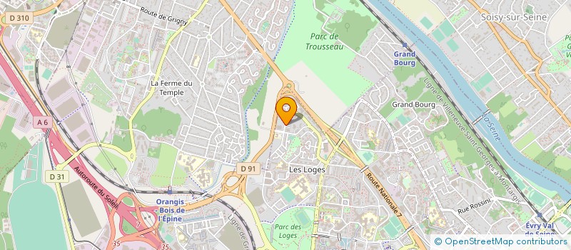 localisation de l'entreprise TECHNOVAC à EVRY-COURCOURONNES