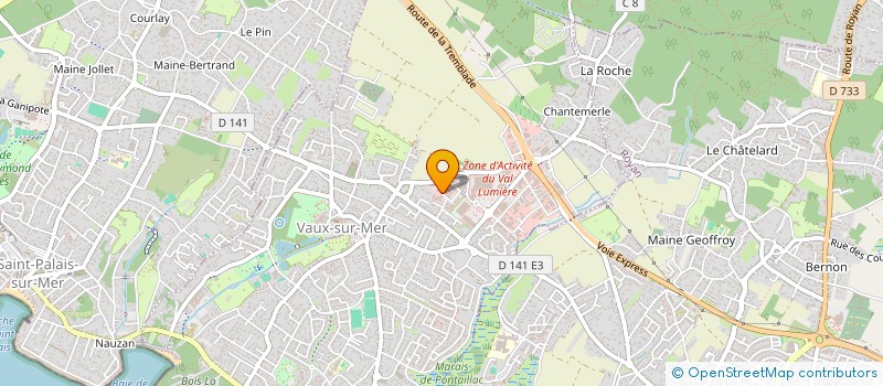 localisation de l'entreprise TECHNOVAL  VAUX-SUR-MER