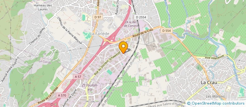 localisation de l'entreprise TECHNOVAR  LA FARLEDE