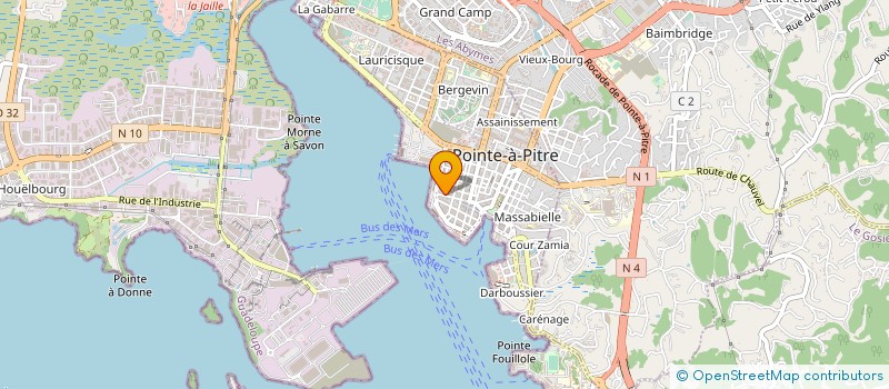 localisation de l'entreprise TECHNOVATIONS, CENTRE DE DEVELOPPEMENT ET DE PROMOTION DES NOUVELLES TECHNOLOGIES ET DES PROJETS ALTERNATIFS à POINTE A PITRE