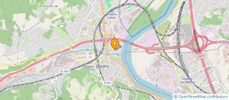 localisation de l'entreprise TECHNTRADE à GIVORS