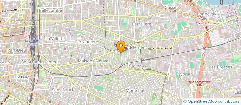 localisation de l'entreprise TECHNYDRO à VILLEURBANNE
