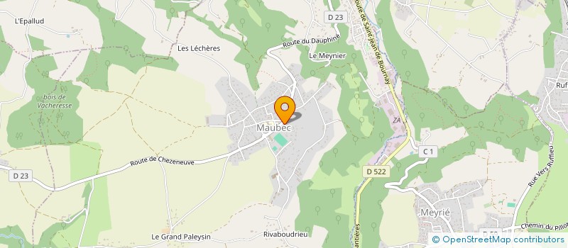 localisation de l'entreprise TECHO ENERGIES  VILLEMOIRIEU