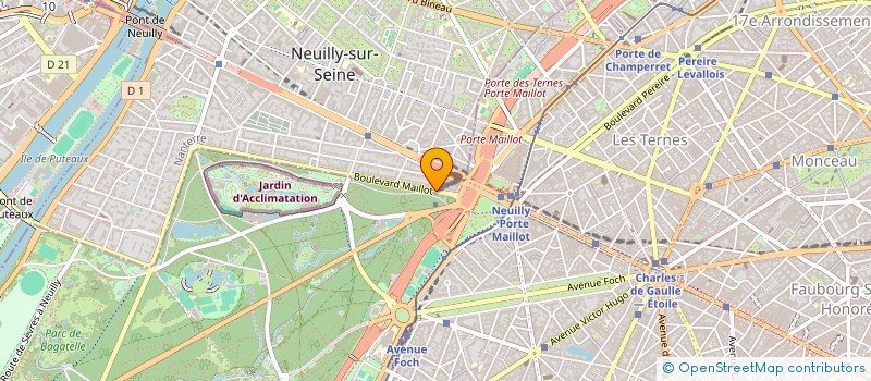 localisation de l'entreprise TECHOUVA à NEUILLY-SUR-SEINE