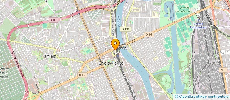 localisation de l'entreprise TECHOUVA à CHOISY-LE-ROI