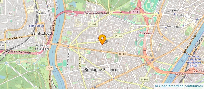localisation de l'entreprise TECHPAF à BOULOGNE BILLANCOURT
