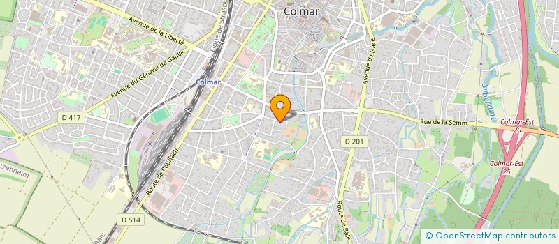 localisation de l'entreprise TECHPEK  COLMAR