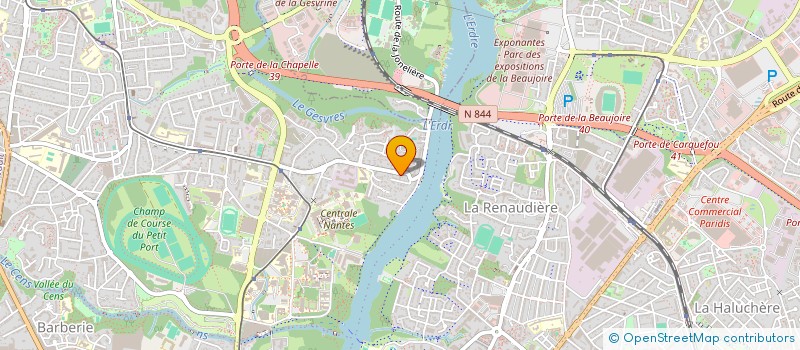 localisation de l'entreprise TECHRADE à NANTES
