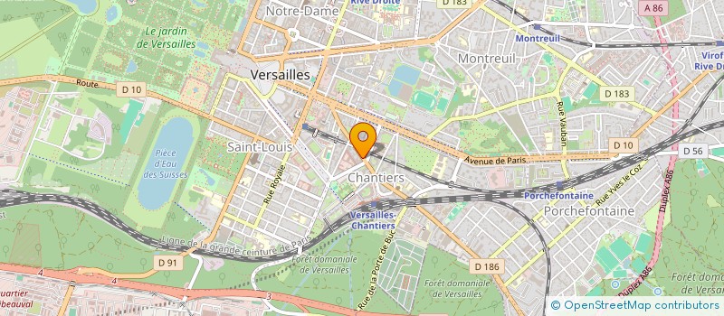 localisation de l'entreprise TECHREVIEW à VERSAILLES