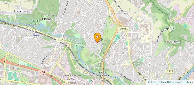 localisation de l'entreprise TECHREX à OSNY