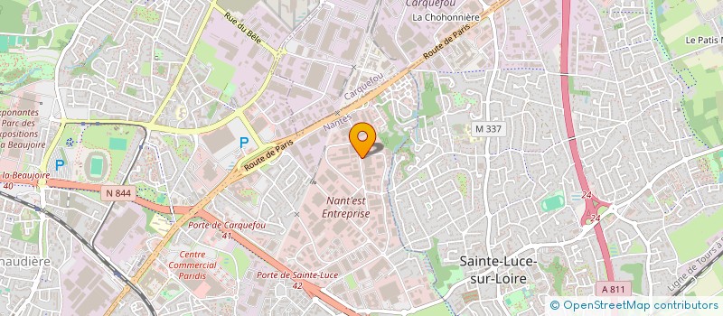 localisation de l'entreprise TECHSOL à NANTES