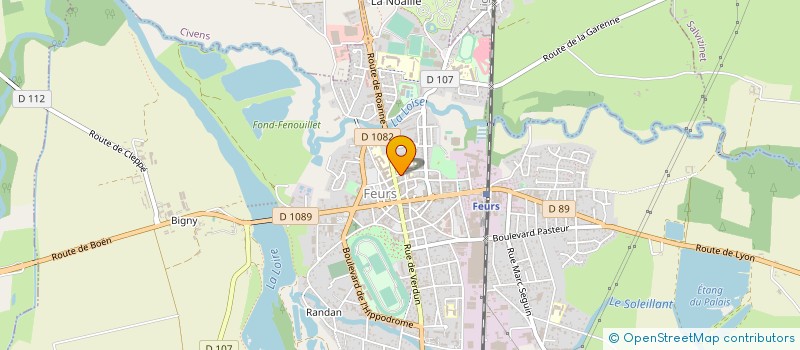 localisation de l'entreprise TECHSPHERE  FEURS