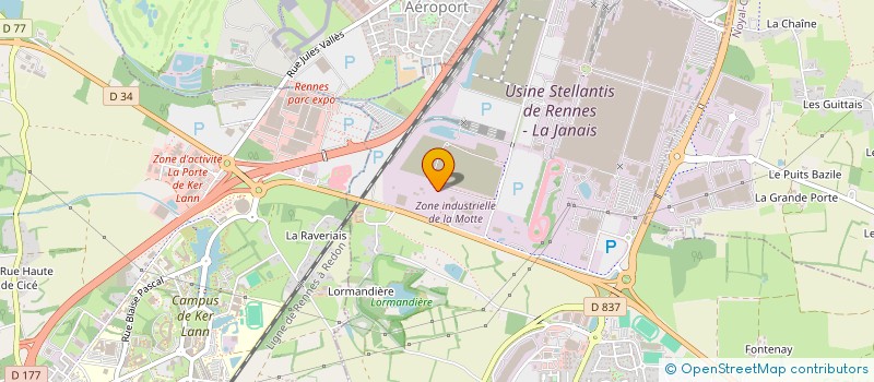 localisation de l'entreprise TECHSTAR LOCATION ET SERVICES  CHARTRES-DE-BRETAGNE