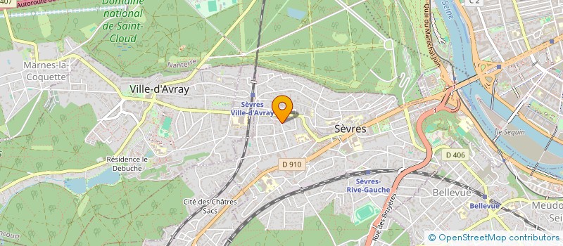 localisation de l'entreprise TECHSTONE à SEVRES