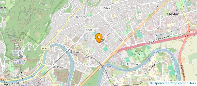 localisation de l'entreprise TECHSTR  LA TRONCHE