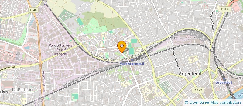 localisation de l'entreprise TECHTHRIVE CONSULTING à ARGENTEUIL