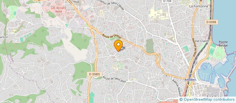 localisation de l'entreprise TECHTILE  ANTIBES
