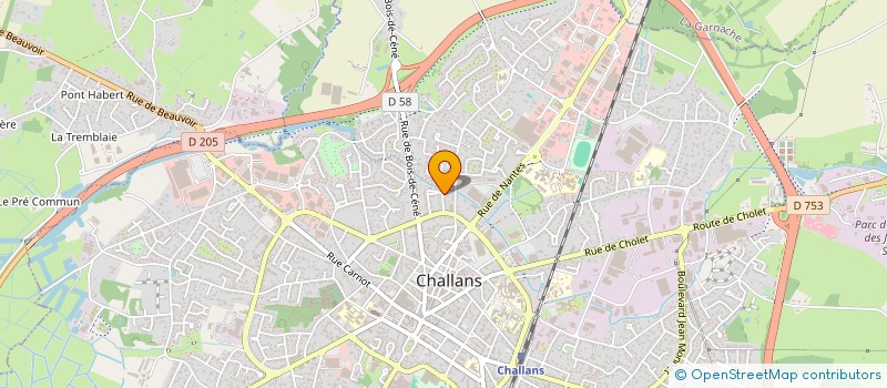 localisation de l'entreprise TECHTONYK DEVELOPPEMENT à CHALLANS