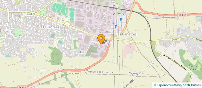 localisation de l'entreprise TECHWIN  MEYZIEU