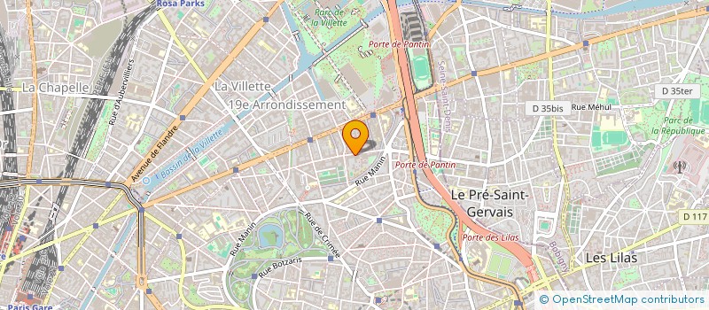 localisation de l'entreprise TECHWOOD à PARIS
