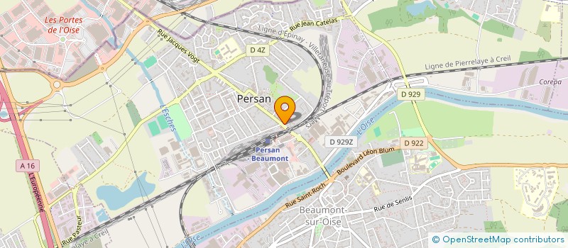 localisation de l'entreprise TECI 95 à PERSAN
