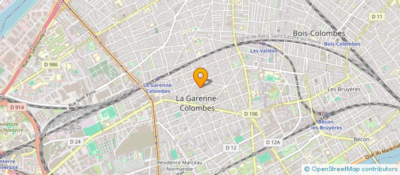 localisation de l'entreprise TECK à LA GARENNE-COLOMBES