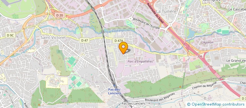 localisation de l'entreprise TECK AMENAGEMENT à SAINT-VICTORET