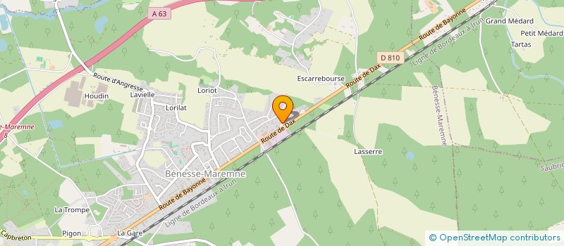 localisation de l'entreprise TECK ET BOIS SERVICES  BENESSE-MAREMNE