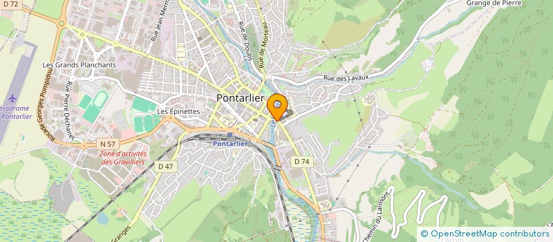 localisation de l'entreprise TECKICEA à PONTARLIER